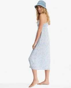 Billabong Summer Daydream Midi Slip Dress SALT CRYSTAL (scs) -billabong shop abjwd00424 billabongw scs sd1 1