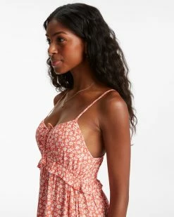 Billabong Rebel Heart Slip Dress ROSE CLAY (nmh0) -billabong shop abjwd00434 billabongw nmh0 dtl1
