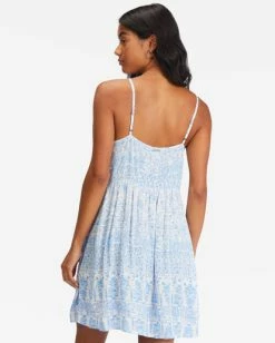 Billabong Glow Up Babydoll Dress SALT CRYSTAL (scs) 11 Billabong Glow Up Babydoll Dress SALT CRYSTAL (scs) -billabong shop abjwd00437 billabongw scs bck1 1