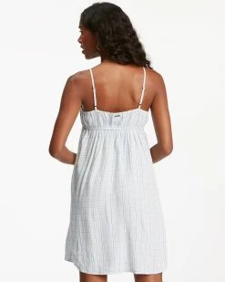 Billabong Feelin Blue Mini Slip Dress RAIN DROP (rad) -billabong shop abjwd00442 billabongw rad bck1