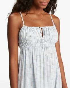 Billabong Feelin Blue Mini Slip Dress RAIN DROP (rad) -billabong shop abjwd00442 billabongw rad dtl1