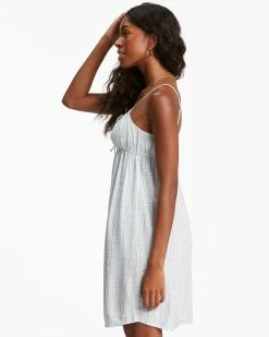 Billabong Feelin Blue Mini Slip Dress RAIN DROP (rad) -billabong shop abjwd00442 billabongw rad sd1