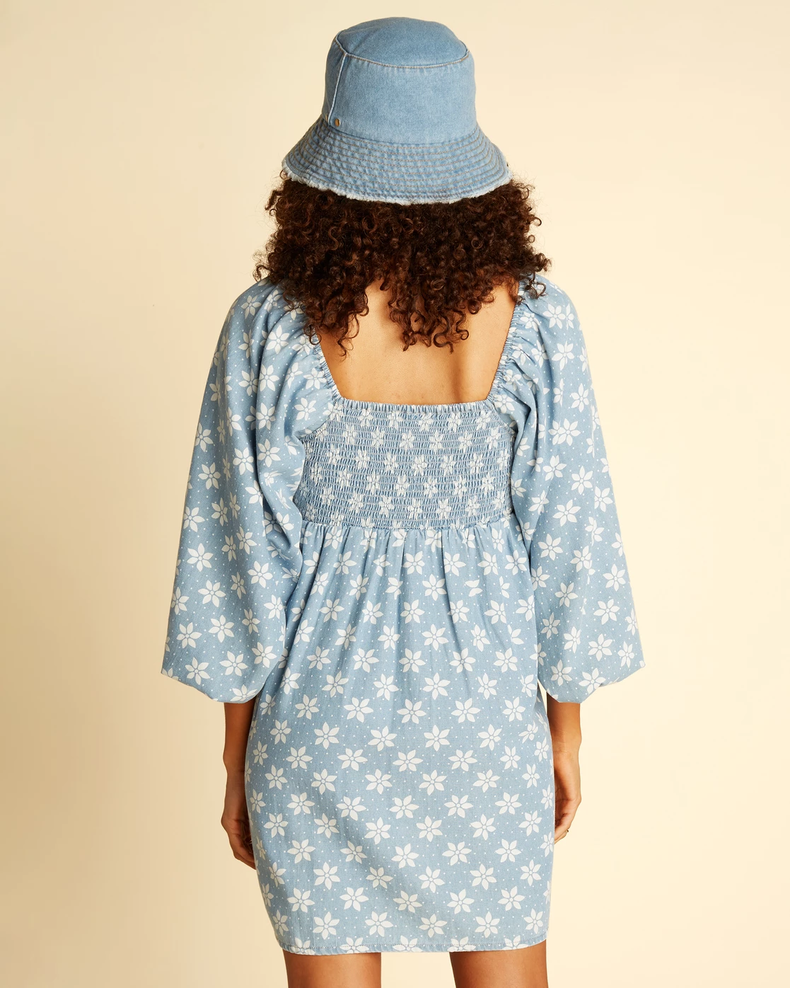 Billabong Wrangler Just A Dream Babydoll Dress RODEO BLUE (bgb0) 3 Billabong Wrangler Just A Dream Babydoll Dress RODEO BLUE (bgb0) - Image 3