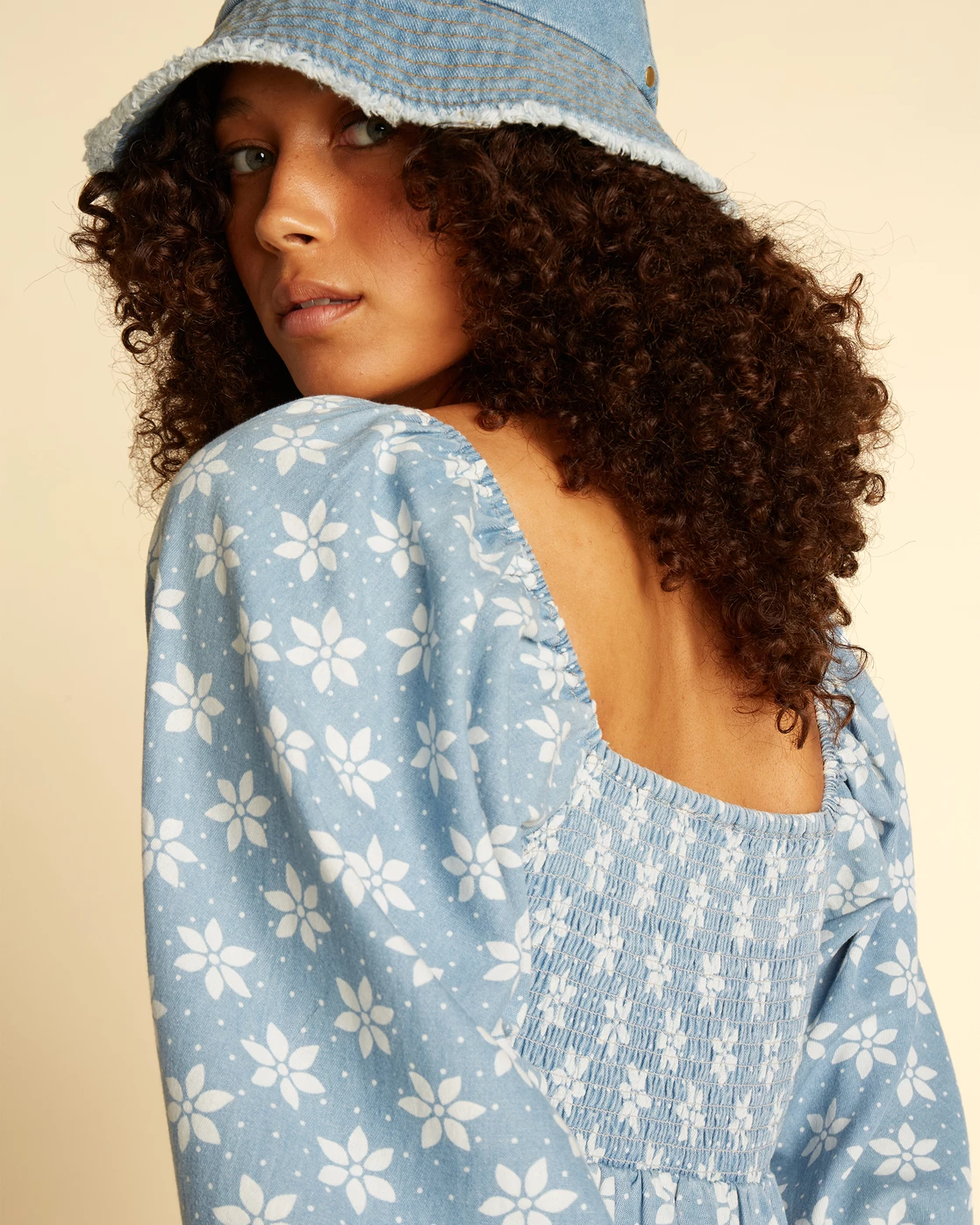 Billabong Wrangler Just A Dream Babydoll Dress RODEO BLUE (bgb0) 5 Billabong Wrangler Just A Dream Babydoll Dress RODEO BLUE (bgb0) - Image 5