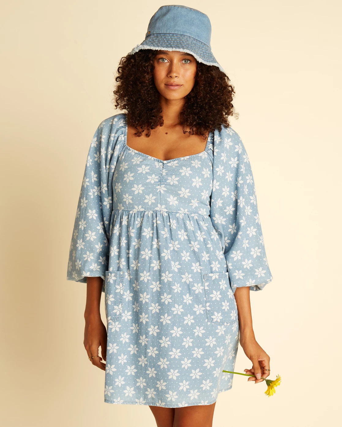 Billabong Wrangler Just A Dream Babydoll Dress RODEO BLUE (bgb0) 1 Billabong Wrangler Just A Dream Babydoll Dress RODEO BLUE (bgb0)