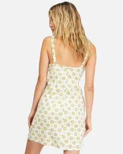 Billabong Daisy Craze Mini Dress SALT CRYSTAL (scs) 11 Billabong Daisy Craze Mini Dress SALT CRYSTAL (scs) -billabong shop abjwd00461 billabongw scs bck1 1