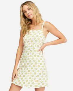 Billabong Daisy Craze Mini Dress SALT CRYSTAL (scs) 10 Billabong Daisy Craze Mini Dress SALT CRYSTAL (scs) -billabong shop abjwd00461 billabongw scs sd1 1
