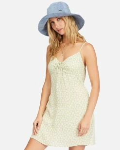 Billabong Sun Chaser Mini Slip Dress AGAVE (aga)