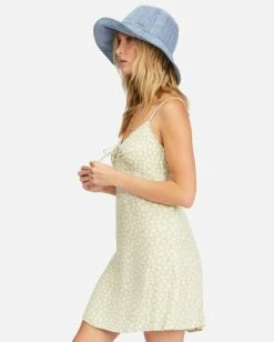 Billabong Sun Chaser Mini Slip Dress AGAVE (aga) -billabong shop abjwd00464 billabongw aga sd1 1