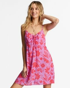 Billabong Sun Chaser Mini Slip Dress BRIGHT ORCHID (php0)