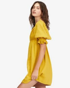 Billabong Perfect Paradise Babydoll Dress GOLDEN TOUCH (ylj0) 8 Billabong Perfect Paradise Babydoll Dress GOLDEN TOUCH (ylj0) -billabong shop abjwd00466 billabongw ylj0 sd1