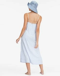 Billabong Weekend Waves Midi Slip Dress BABY BLUES (bzr0) -billabong shop abjwd00468 billabongw bzr0 bck1