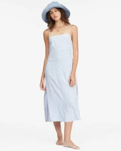 Billabong Weekend Waves Midi Slip Dress BABY BLUES (bzr0) -billabong shop abjwd00468 billabongw bzr0 frt1 1