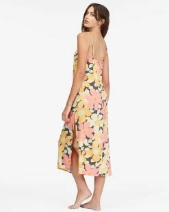 Billabong Weekend Waves Midi Slip Dress MULTI (mul) -billabong shop abjwd00468 billabongw mul bck1