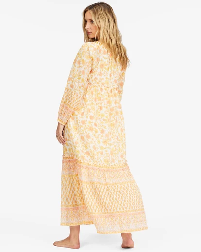 Billabong Endless Sunset Long Sleeve Maxi Dress SALT CRYSTAL 2 (sc2) 6 Billabong Endless Sunset Long Sleeve Maxi Dress SALT CRYSTAL 2 (sc2) - Image 6