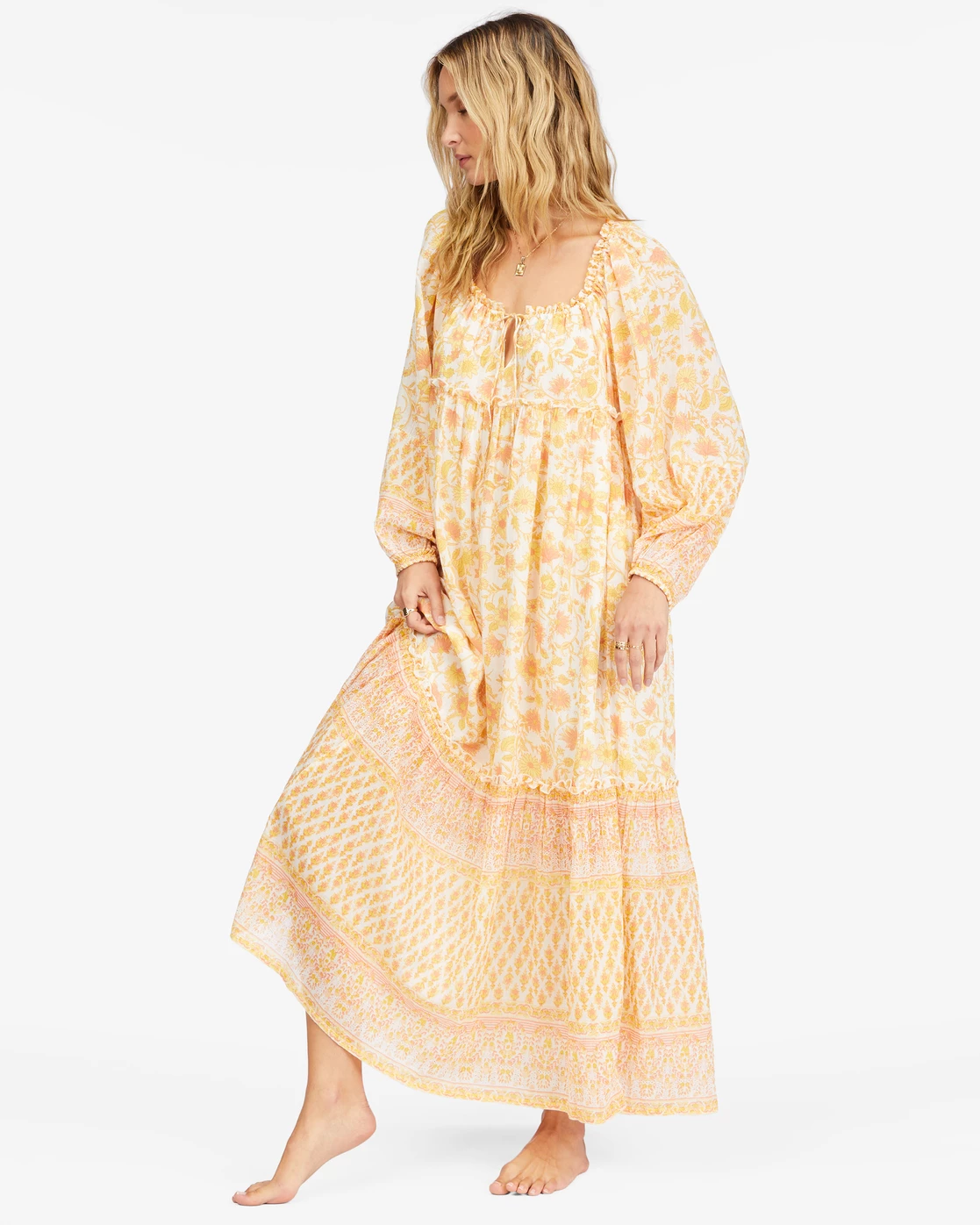 Billabong Endless Sunset Long Sleeve Maxi Dress SALT CRYSTAL 2 (sc2) 2 Billabong Endless Sunset Long Sleeve Maxi Dress SALT CRYSTAL 2 (sc2) - Image 2