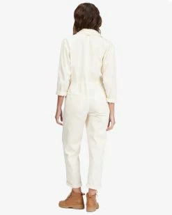 Billabong Keepin It Real Jumpsuit ANTIQUE WHITE (anw) 9 Billabong Keepin It Real Jumpsuit ANTIQUE WHITE (anw) -billabong shop abjwd00483 billabongw anw bck1