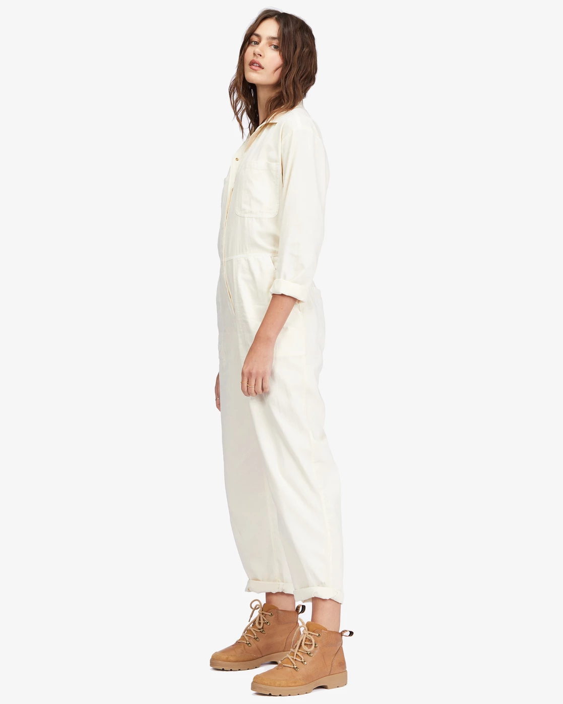 Billabong Keepin It Real Jumpsuit ANTIQUE WHITE (anw) 3 Billabong Keepin It Real Jumpsuit ANTIQUE WHITE (anw) - Image 3