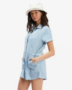 Billabong Gigi Romper CHAMBRAY (chy) 10 Billabong Gigi Romper CHAMBRAY (chy) -billabong shop abjwd00495 billabongw chy sd1 1