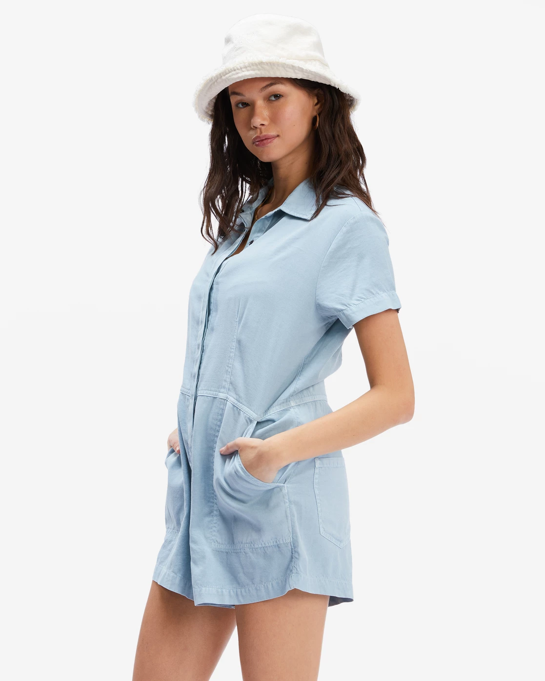 Billabong Gigi Romper CHAMBRAY (chy) 2 Billabong Gigi Romper CHAMBRAY (chy) - Image 2
