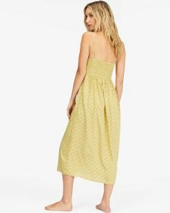 Billabong Venice Babe Midi Slip Dress MOSS JOY (gjj0) -billabong shop abjwd00500 billabongw gjj0 bck1