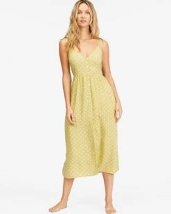 Billabong Venice Babe Midi Slip Dress MOSS JOY (gjj0) -billabong shop abjwd00500 billabongw gjj0 frt1 1