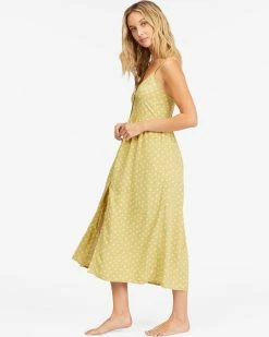Billabong Venice Babe Midi Slip Dress MOSS JOY (gjj0) -billabong shop abjwd00500 billabongw gjj0 sd1