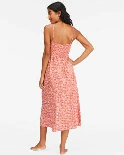 Billabong Venice Babe Midi Slip Dress VINTAGE CORAL (vco) 8 Billabong Venice Babe Midi Slip Dress VINTAGE CORAL (vco) -billabong shop abjwd00500 billabongw vco bck1