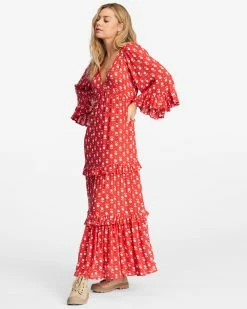 Billabong Time After Time V-Neck Maxi Dress RED MAGIC (rqc0) 8 Billabong Time After Time V-Neck Maxi Dress RED MAGIC (rqc0) -billabong shop abjwd00508 billabongw rqc0 sd1