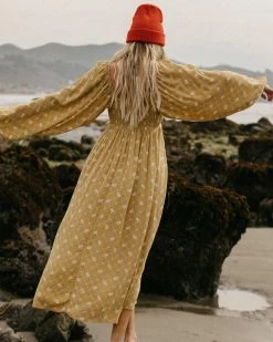 Billabong Better Days Long Sleeve Midi Dress MULTI 1 (mul1)