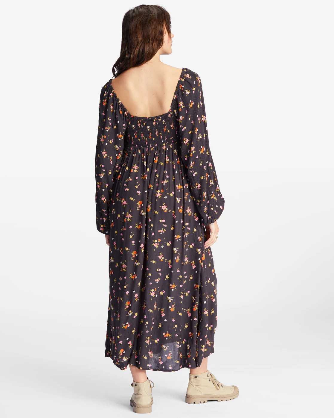 Billabong Better Days Long Sleeve Midi Dress OFF BLACK (ofb) 5 Billabong Better Days Long Sleeve Midi Dress OFF BLACK (ofb) - Image 5