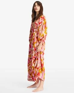 Billabong Pretty Groovy Maxi Dress MULTI (mul) -billabong shop abjwd00516 billabongw mul sd1
