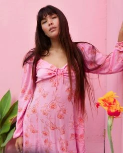 Billabong Crush On You Mini Dress PINK SKIES (mfr0) -billabong shop abjwd00520 billabongl mfr0 frt1 1