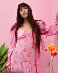 Billabong Crush On You Mini Dress PINK SKIES (mfr0)