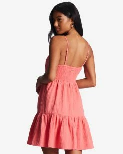 Billabong Wave After Wave Mini Dress CORAL CRUSH (mjp0) -billabong shop abjwd00528 billabongw mjp0 bck1