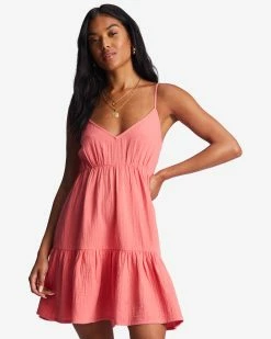 Billabong Wave After Wave Mini Dress CORAL CRUSH (mjp0)