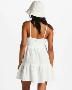 Billabong Wave After Wave Mini Dress SALT CRYSTAL (scs) -billabong shop abjwd00528 billabongw scs bck1