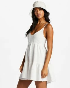 Billabong Wave After Wave Mini Dress SALT CRYSTAL (scs) -billabong shop abjwd00528 billabongw scs sd1 1