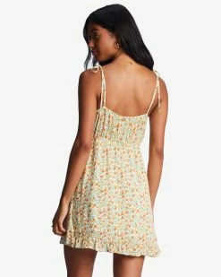 Billabong Heart Breaker Strappy Dress SALT CRYSTAL (scs) -billabong shop abjwd00529 billabongw scs bck1