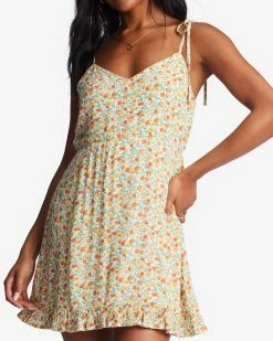 Billabong Heart Breaker Strappy Dress SALT CRYSTAL (scs) -billabong shop abjwd00529 billabongw scs dtl1