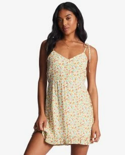 Billabong Heart Breaker Strappy Dress SALT CRYSTAL (scs) -billabong shop abjwd00529 billabongw scs frt1 1