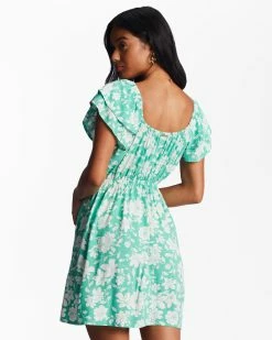 Billabong Enchant Me Mini Dress SWEET GRASS (gkz0) -billabong shop abjwd00530 billabongw gkz0 bck1