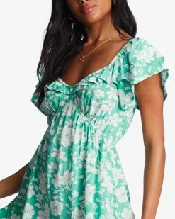 Billabong Enchant Me Mini Dress SWEET GRASS (gkz0) -billabong shop abjwd00530 billabongw gkz0 dtl1