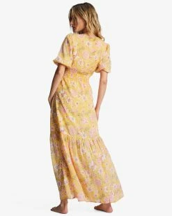 Billabong Spellbound Maxi Dress GOLDEN PEACH (ygf0) -billabong shop abjwd00533 billabongw ygf0 bck1