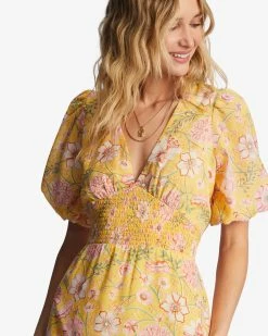 Billabong Spellbound Maxi Dress GOLDEN PEACH (ygf0) -billabong shop abjwd00533 billabongw ygf0 dtl1