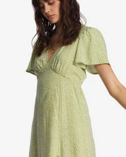 Billabong Jet Set Midi Dress MOSS MEADOW (gkv0) -billabong shop abjwd00557 billabongw gkv0 dtl1