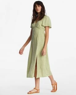 Billabong Jet Set Midi Dress MOSS MEADOW (gkv0) -billabong shop abjwd00557 billabongw gkv0 sd1 1