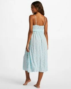 Billabong Rebel Heart Midi Slip Dress PURE AQUA (bfd0) -billabong shop abjwd00582 billabongw bfd0 bck1