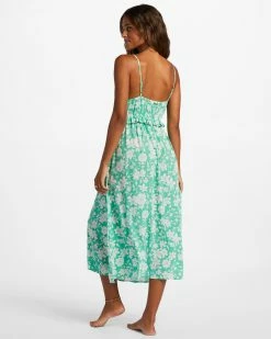 Billabong Rebel Heart Midi Slip Dress SWEET GRASS (gkz0) -billabong shop abjwd00582 billabongw gkz0 bck1