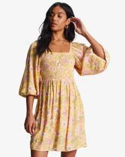 Billabong Paradise Days Mini Dress GOLDEN PEACH (ygf0) 10 Billabong Paradise Days Mini Dress GOLDEN PEACH (ygf0) -billabong shop abjwd00585 billabongw ygf0 frt1 1